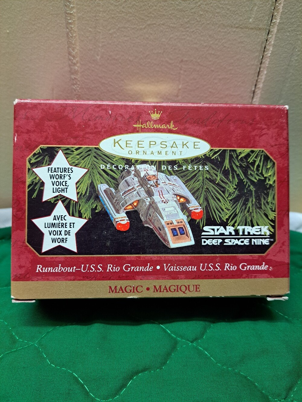 1999 Runabout-U.S.S.Rio Grande MAGIC Star Trek Deep Space Nine Ornament